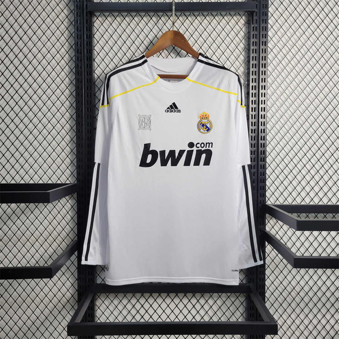 Real Madrid 09/10 Long Sleeve Home Kit