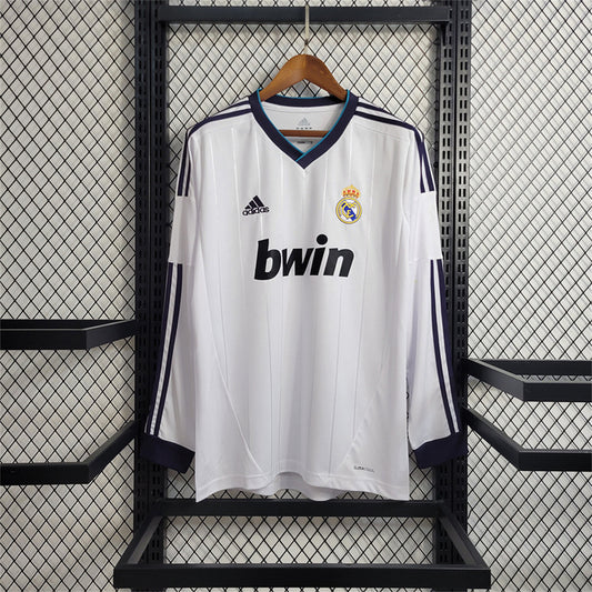 Real Madrid 12/13 Long Sleeve Home Kit
