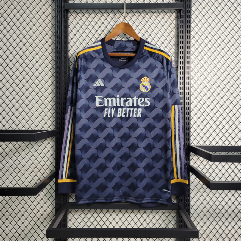 Real Madrid 23/24 Long Sleeve Away Kit