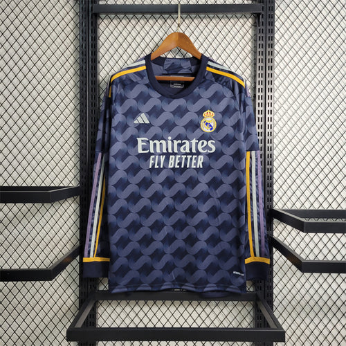 Real Madrid 23/24 Long Sleeve Away Kit