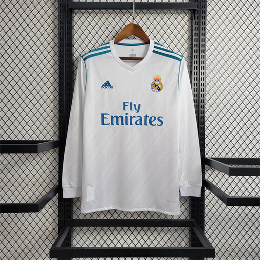 Real Madrid 17/18 Long Sleeve Home Kit