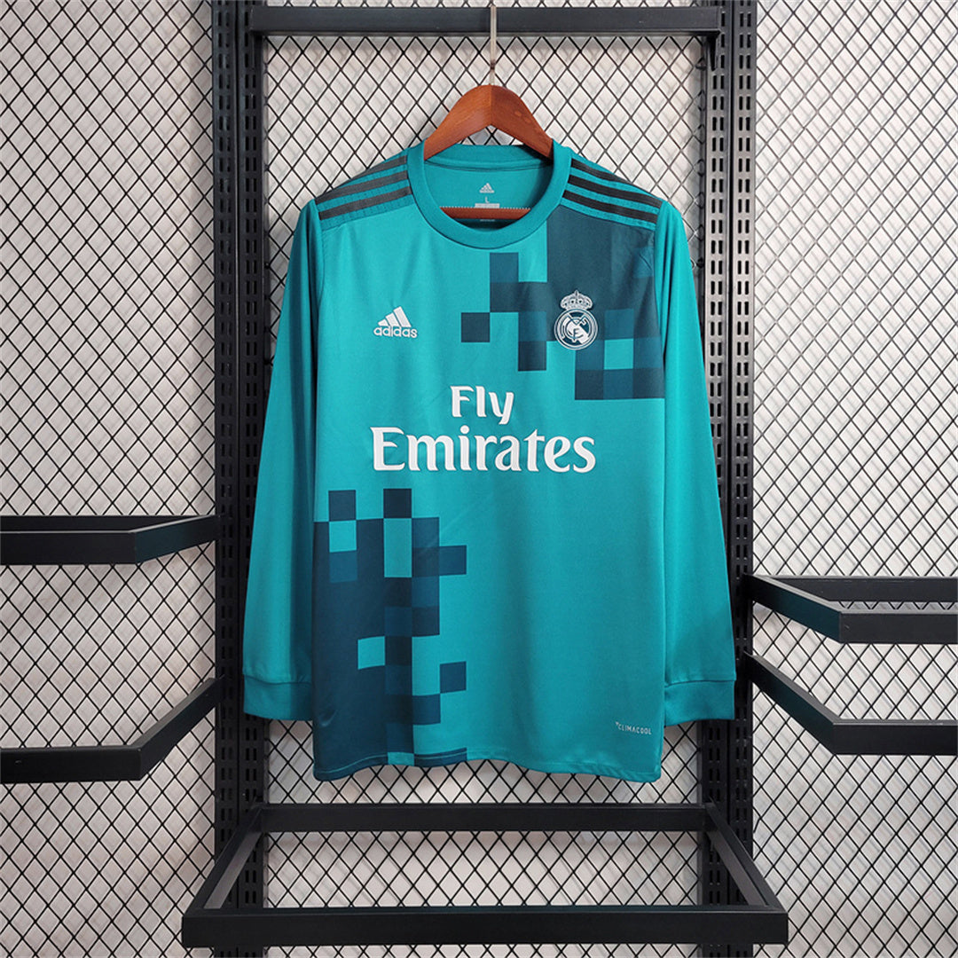 Real Madrid 17/18 Long Sleeve Away Kit