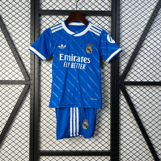 25/26 Kids Real Madrid Second Away Kit