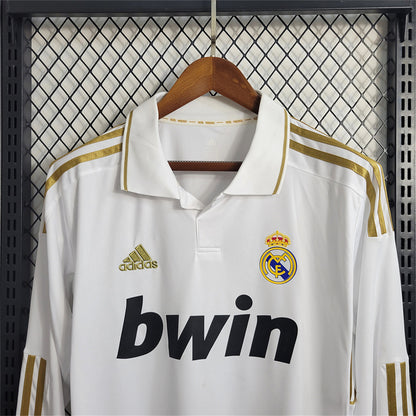 Real Madrid 11/12 Long Sleeve Home Kit