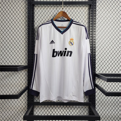 Real Madrid 12/13 Long Sleeve Home Kit