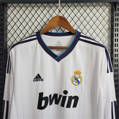 Real Madrid 12/13 Long Sleeve Home Kit