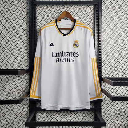 Real Madrid 23/24 Long Sleeve Home Kit