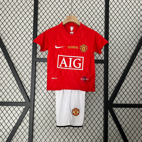 07/08 Retro Manchester United Home Kids
