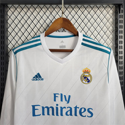 Real Madrid 17/18 Long Sleeve Home Kit