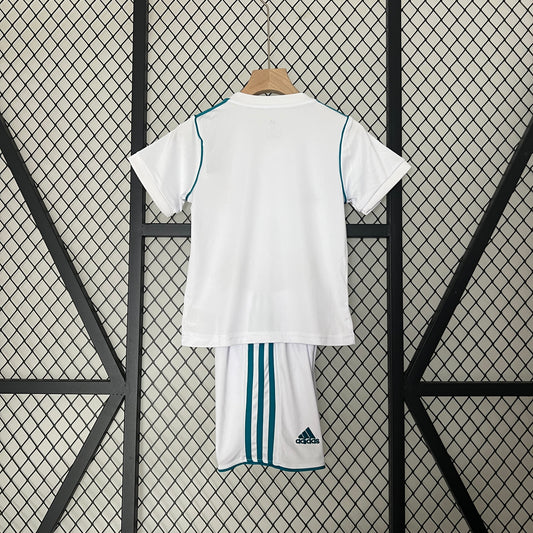 17/18 Retro Real Madrid Home Kids
