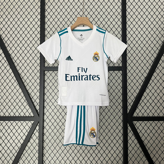 17/18 Retro Real Madrid Home Kids