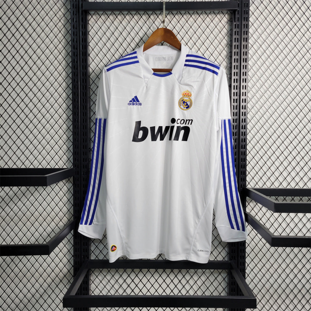 Real Madrid 10/11 Long Sleeve Home Kit