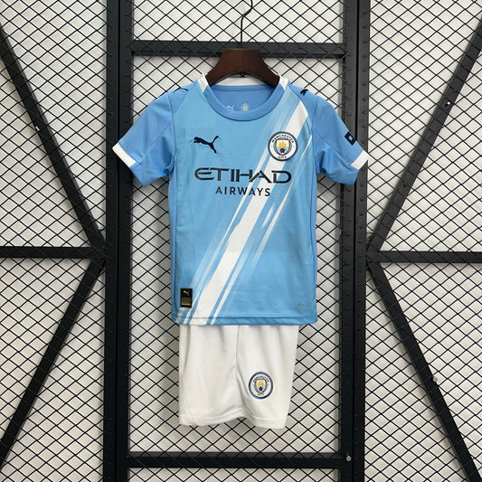 25/26 Kids Manchester City Home Kit