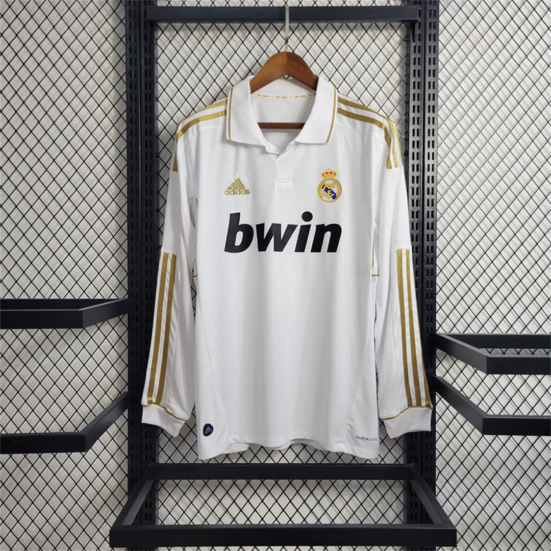 Real Madrid 11/12 Long Sleeve Home Kit