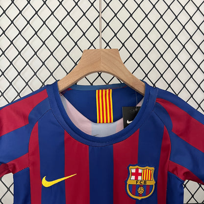05/06 Kids Retro Barcelona Home Kit