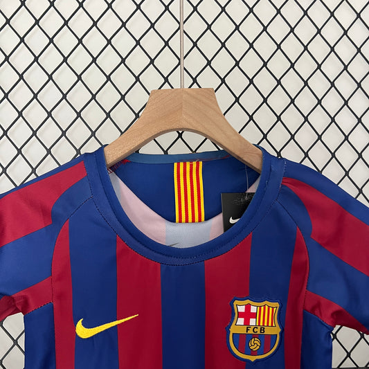 05/06 Kids Retro Barcelona Home Kit
