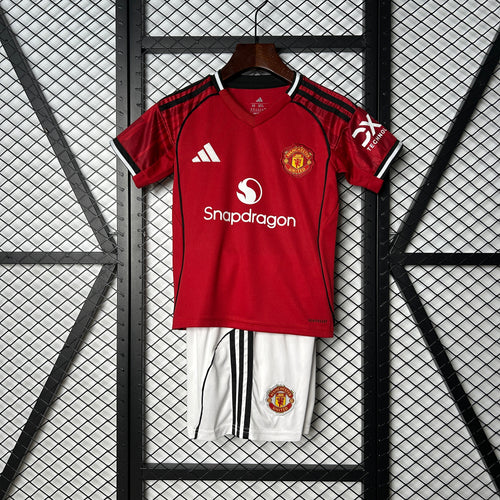 25/26 Kids Manchester United Home Kit