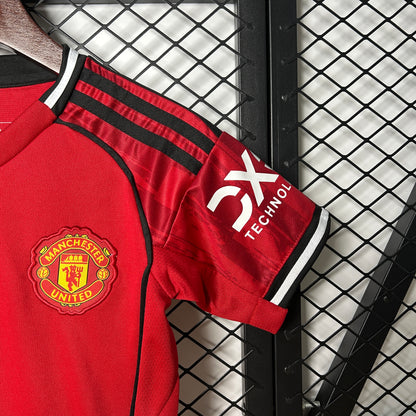 25/26 Kids Manchester United Home Kit