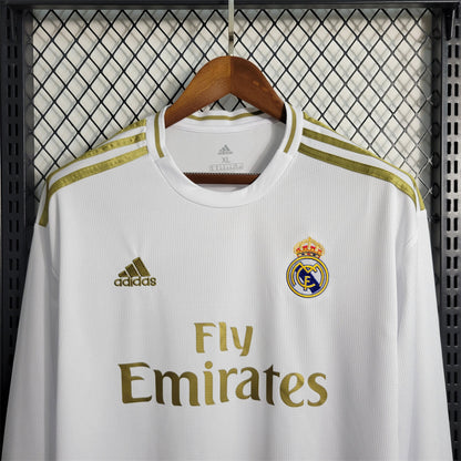 Real Madrid 19/20 Long Sleeve Home Kit
