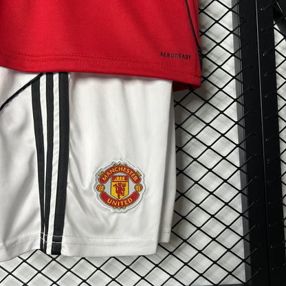 25/26 Kids Manchester United Home Kit