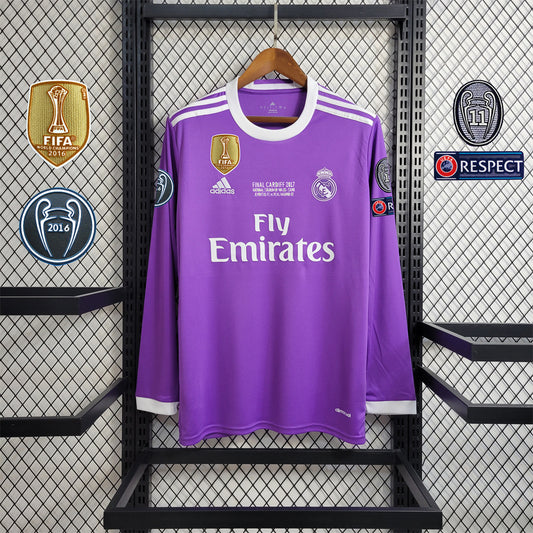 Real Madrid 16/17 Long Sleeve Away Kit